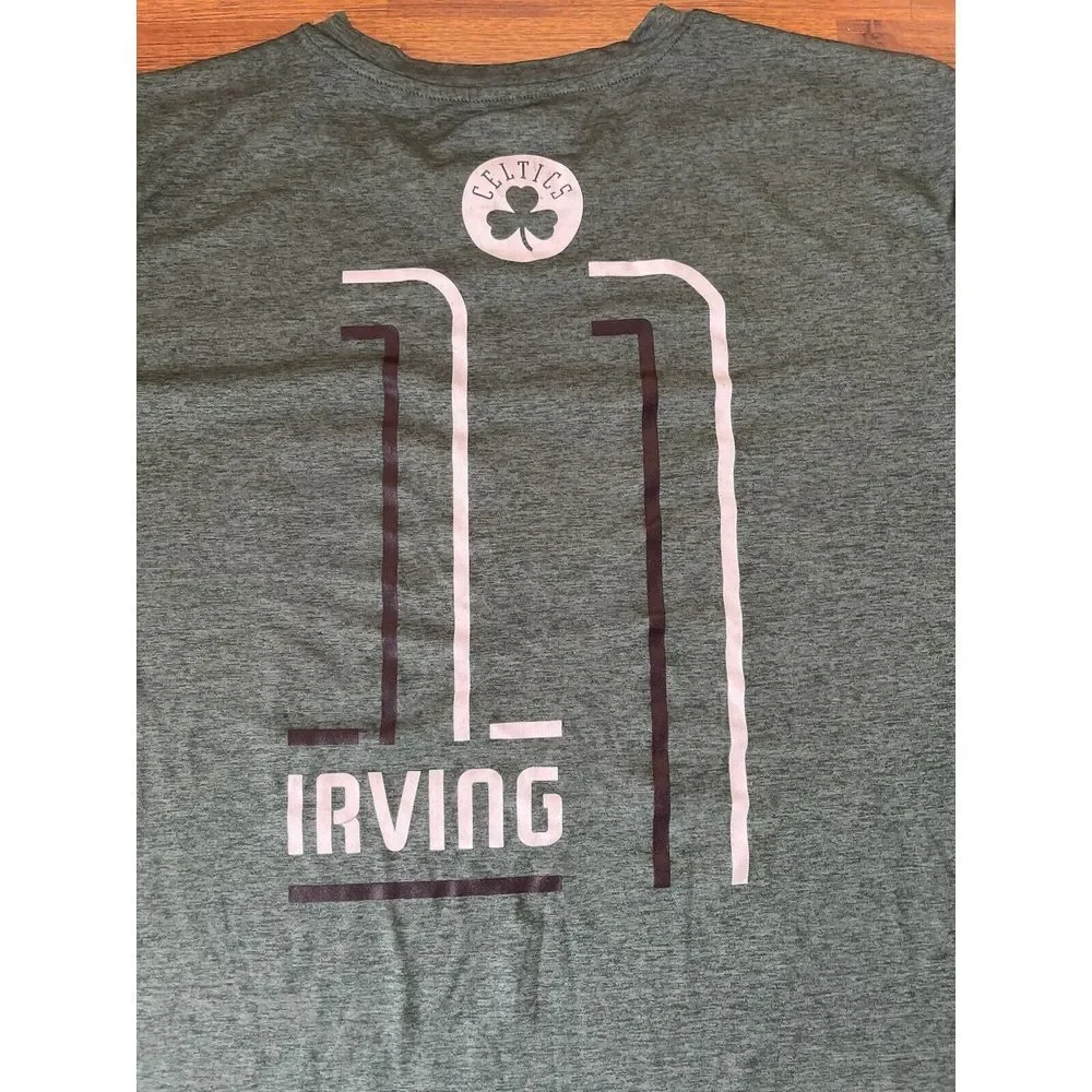 NBA TX3 COOL T Shirt Green Mens #11 Kyrie Irving Celtics Boston Extra‎ Large XL